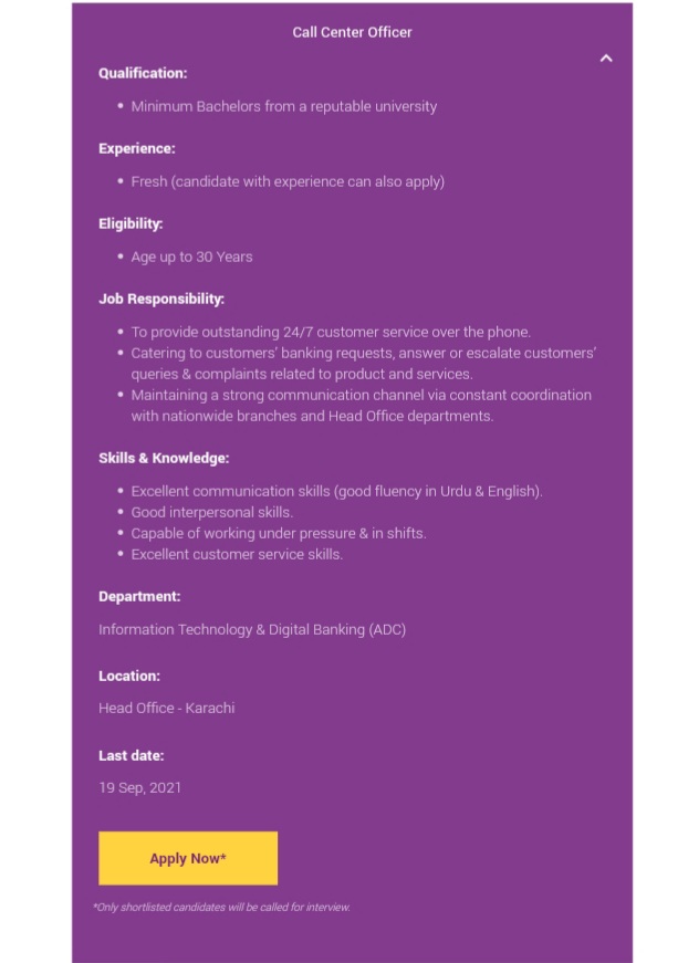 Meezan Bank Jobs 2021 Advertisement  Apply Online